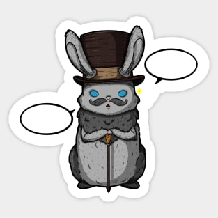 Top Hat Bunny Sticker